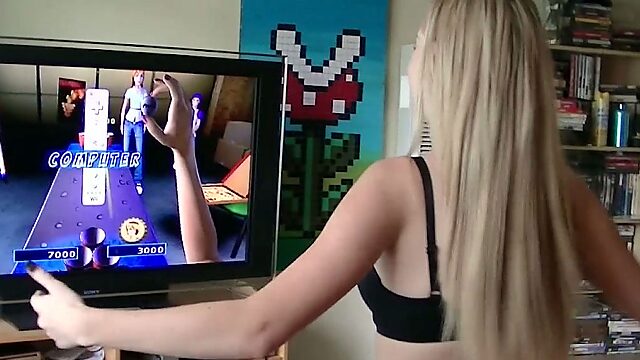 Slutty and whorish blondie would like to play some game