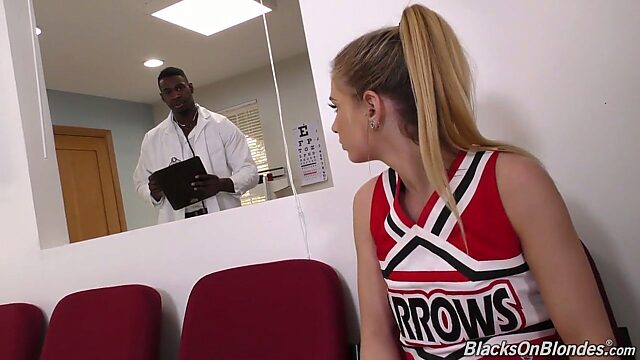 White cheerleader Sydney Cole is fucked hard by hot blooded BBC