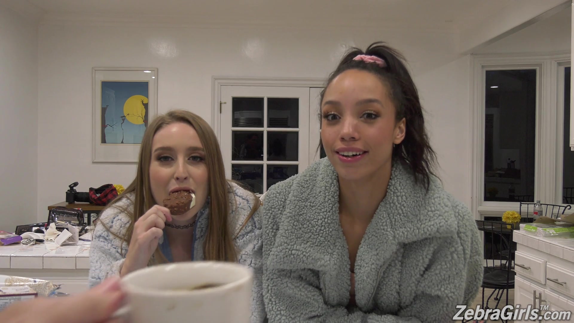 Alexis Tae and her girlfriend give an interview - AnySex.com Video