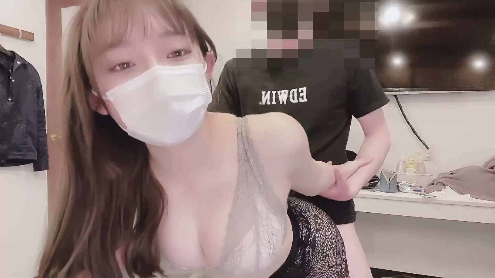 Masked Japanese girl turned 18 and now shes ready to have sex on webcam
