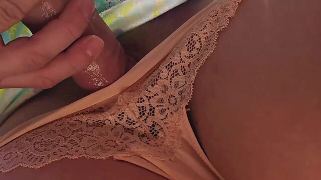 Rubbed a cock on a teen's pussy and loved it