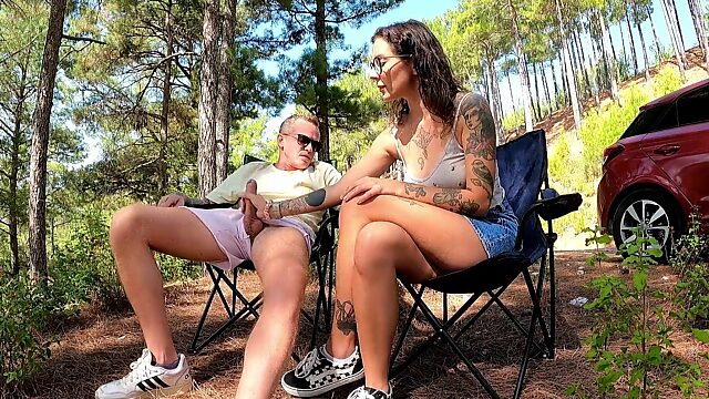 Sexy Fit Brunette Babe Enticed Her Step-bro To Anal-fuck Her During Their Picnic In The Forest