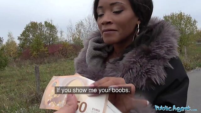 A public servant is fucked so hard she experiences orgasm outside