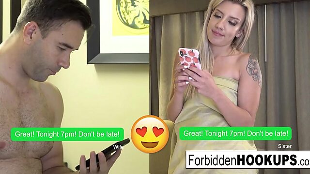 Step siblings hook up on a dating app and still fuck like crazy